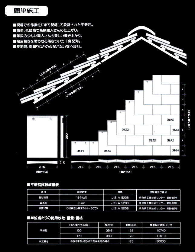 平新瓦図面